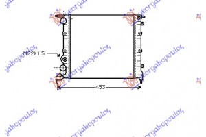 Ψυγειο Νερου 1.2i 8V -AC (35x37.8x2.6) Renault Clio 90-94 - 073606360