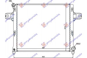 Ψυγειο 3.0 Crd Πετρελαιο (590x515x37) Jeep Commander 06-10 - 034306310