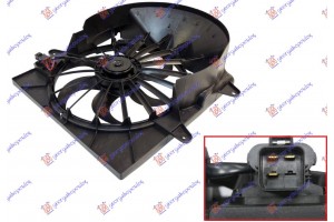 Βεντιλατερ Ψυγειου (ΚΟΜΠΛΕ) (3ΑΚΙΔΕΣ) Βενζινη Jeep Grand Cherokee 05-08 - 074006445