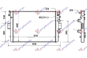 Ψυγειο 2,8D-TDi -A/C (65x44x32) ΠΑΡ. Σ/Ο Iveco Daily 00-07 - 074306310