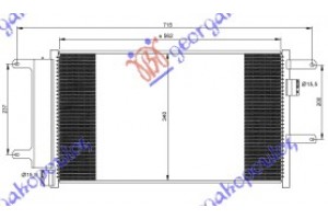 Ψυγειο A/C 3.0 T.D (57x33,8x16) 03- Iveco Daily 00-07 - 074306410