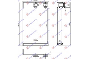 Ψυγειο Καλοριφερ (BR) (205x140x26) Chevrolet Cruze 09-13 - 235006500