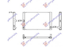 Ψυγειο Νερου 1,4 D4d (55x37) Toyota Auris 06-10 - 074606320