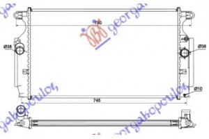 Ψυγειο 2.0-2.2 D4D Πετρελαιο Μηχανικο (665x380x26) (KOYO) Toyota Corolla (E 15) Sdn 07-11 - 088306335