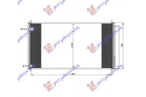 Ψυγειο A/C 2.0-2.2 D4D Πετρελαιο (670x330x16) Toyota Auris 06-10 - 074606410