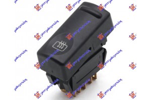 Διακοπτης Θερμαινομενου Πισω Παρμπριζ (5pin) Renault 19 92-95 - 075207180