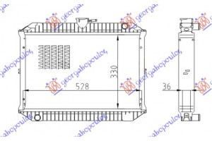 Ψυγειο 1,5 Βενζινη (33x54,5x36) Nissan Vanette Spain (C220) 86-95 - 075306310