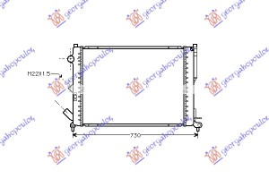 Ψυγειο 1,8-2,0 +/-A/C (63.4x43.8) ΠΑΡ.ΟΔ Renault Laguna 94-98 - 075506300