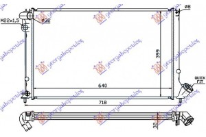 Ψυγειο 2,01-16V+A/C (64x40) ΜΗΧ. Peugeot 406 Coupe 96-05 - 021106330