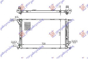 Ψυγειο 2.7 TDi-3.0 TDi/3.0 TFSi-3.2 FSI/S5-3.0 Tfsi (ΜΗΧΑΝΙΚΟ) (72x47) Audi A5 07-11 - 060906320