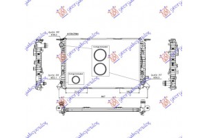 Ψυγειο 2.7-3.0 TDi/3.0 TFSi-3.2 Fsi (ΑΥΤ) (72x47) Audi A4 07-11 - 076706330