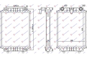 Ψυγειο Βοηθητικο 3.0 Tfsi ΜΗΧΑΝΙΚΟ/ΑΥΤΟΜΑΤΟ (23,5x18,8x2,6) Αριστερα Audi A4 07-11 - 076706342