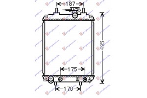 Ψυγειο 1.0-1.3-1.5 Βενζινη ΜΗΧΑΝΙΚΟ-ΑΥΤΟΜΑΤΟ (400x310) (KOYO) Subaru Justy 05- - 772006305