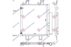 Ψυγειο A/C 1.0i12V-1.3 16V (33x36,8) Subaru Justy 05- - 772006400