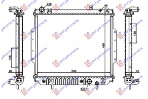 Ψυγειο Νερου 2.7 Crd Πετρελαιο Αυτοματο (500x588x48) Jeep Grand Cherokee 99-05 - 077506340