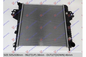 Ψυγειο Νερου Βενζινη 3.7 V6 Αυτοματο +/- A/C Κλειστο Κυκλωμα (50,5x50,8) Jeep Cherokee 02-08 - 077706300