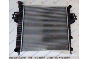 Ψυγειο Νερου Βενζινη 2.4 Μηχανικο +/- A/C Ανοιχτο Κυκλωμα (50.5x50.5) Jeep Cherokee 02-08 - 077706310