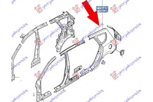 Φτερο Οπισθιο (Γ) Αριστερα Hyundai i30 07-12 - 078001682