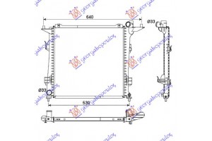 Ψυγειο Νερου 2.0 Crdi Πετρελαιο (450Χ440Χ16) Kia Ceed 3D 07-10 - 039006310