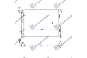 Ψυγειο Νερου 1.4-1.6-2.0 Βενζινη Αυτοματο (600Χ440Χ16) Kia Ceed 3D 07-10 - 039006320