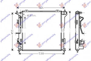 Ψυγειο Νερου 1.6 Crdi Πετρελαιο Αυτοματο (450x450x26) Kia Ceed 3D 07-10 - 039006340