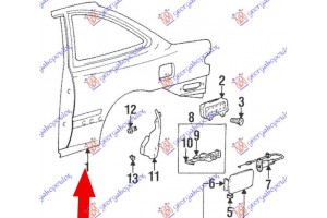 Δεξια Φτερο Πισω (Γ) Hyundai Accent H/B 94-97