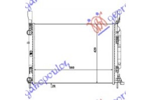 Ψυγειo 1.6i 16V-1.5 Dci (56x41x23)ΠΑΡ.ΟΔ Nissan Nv 250 19- - 578106300