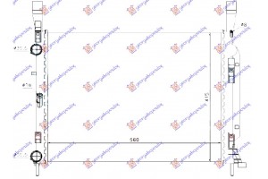 Ψυγειo 1.6i 16V-1.5 Dci (56x41x23)ΠΑΡ.ΟΔ (MAHLE BEHR) Nissan Nv 250 19- - 578106305