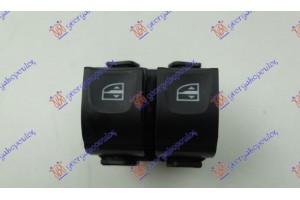 Διακοπτης ΠΑΡΑΘ. ΕΜΠ. (ΕΜΠΡΟΣ ΠΟΡΤΕΣ)(Aυτόμ. Αρ.) (Διπλός)(Πορτοκαλί φως)(Άσπρη φίσα)(7pin) Αριστερα Renault Kangoo 08-13 - 078407177