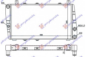 Ψυγειο 1.3 -A/C (49x28) Skoda Favorit 89-94 - 078906300