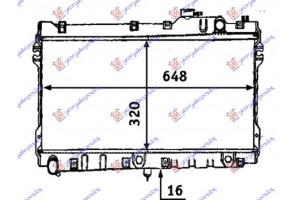 Ψυγειο 1.6-1,8 i16V (32.5x64.8) Mazda Miata MX5 90-99 - 079106300