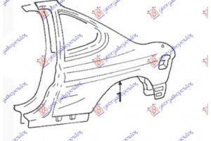 Φτερο Πισω (Γ) Δεξια Hyundai Coupe 97-99 - 080001681