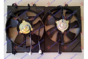 Βεντιλατερ Ψυγειου Κομπλε (ΔΙΠΛΟ) Βενζ Mitsubishi Outlander 03-07 - 080106440