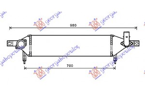 Ψυγειο INTER. 1,6 Dci (610x160x64) ΚΙΝΗΤ. R9M Nissan Qashqai 10-13 - 576006210