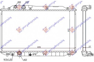 ΨΥΓ. 1.6-1.8 16V Α/Τ Χ.ΡΑΚ (37.5x67x27) (KOYO) Honda Civic Sedan 06-11 - 081106325