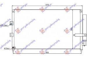 Ψυγειο A/C 1.3 HYBRI- 1.8 Βενζ (63x38) Honda Civic Sedan 06-11 - 081106410