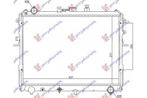 Ψυγειο 2,200 Diesel (34.8x56.9x32) Mazda Bongo E1800/2000 83-92 - 087706300