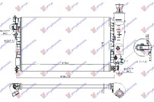 Ψυγειο 1.4-2.0cc +/-A/C (61x37.7) (VALEO CLASSIC) Peugeot 405 93-95 - 081706305
