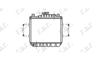 Ψυγειο 800CC (30x34,5) Suzuki ALTO-MARUTI 85-00 - 082306300