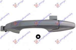 Χερουλι Πορτας Πισω Εξω Χρωμιο Αριστερα Honda CR-V 07-10 - 082607872