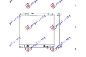 Ψυγειο 2.4 ΒΕΝΖ-2.5 T.D. (50x59,5x27)Κ.Κ Mitsubishi L300 88-13 - 082806310