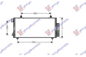 Ψυγειο A/C 1.8 Cc 16V (62.5x35) Toyota Celica 01-06 - 083306400