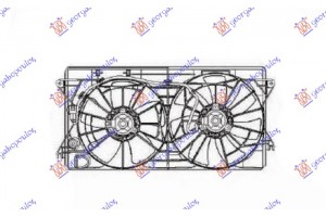 Βεντιλατερ Ψυγειου Κομπλε (ΔΙΠΛΟ) (300MM / 285MM ) (2+2 PIN) Toyota Celica 01-06 - 083306440