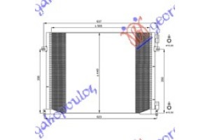 Ψυγειο A/C 2.0 i16V/1.9 DΤi-2.0 Cdti (57x44)ΠΑΡ. Σ/Ο Opel Vivaro 06-14 - 083506400