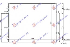 Ψυγειο A/C 2.0 Cdti (55x46) ΠΑΡ. Οδηγο Opel Vivaro 06-14 - 083506410