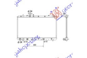 Ψυγειο 1,5i - 1,6i 16V Vvti (375x710) Aytom Fiat Sedici 07- - 014106310