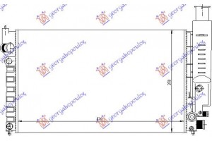 Ψυγειο 1.6-1.9cc+/-A/C(61x35.9) Peugeot 405 87-93 - 084006300