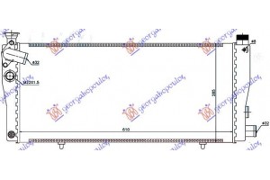 Ψυγειο Νερου (ΟΛΑ)+/-A/C (61x28) Peugeot 205 83-92 - 084206310
