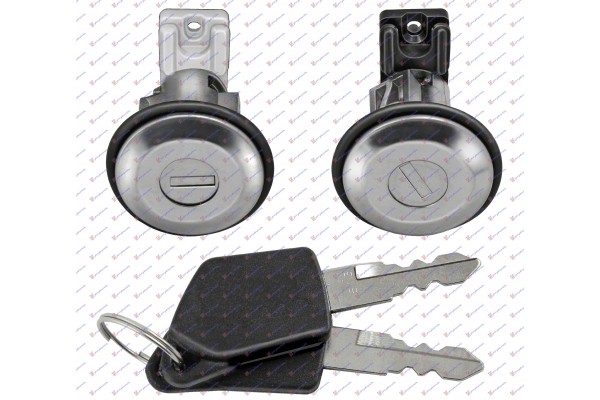 Αφαλος Πορτας 3Π Σετ (2 ΤΕΜ.) Με Κλειδι Peugeot 106 96-03 - 010607220
