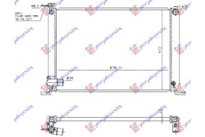 Ψυγειο (RX400) 3.3-24V Hybrid (675x475x22) Lexus Rx 330/350/400 03-09 - 084406320